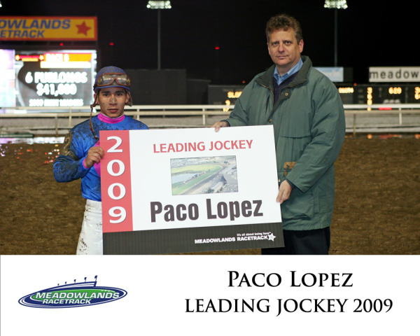 Paco Lopez 2009 Leading Rider Meadowlands Racetrack