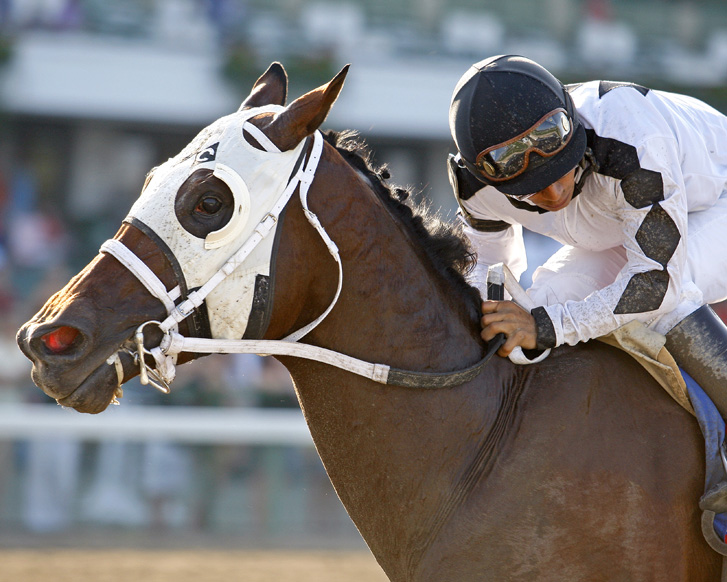 Paco rides Where's Sterling to win the $250,000 Iselin at Monmouth (8-20-2011)