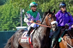 J J's Lucky Train with Paco Lopez in the $1,000,000 Resorts Haskell Invitational at Monmouth Park.  7/31/11 Photo By EQUI-PHOTO